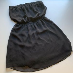 Express Strapless Dress, Black, XS